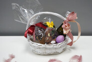 Easter Composition with Champagne and Sweets — photo 1